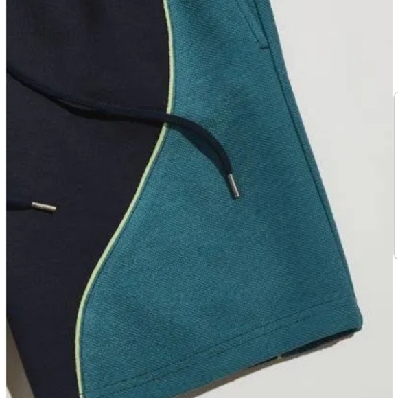 💥B2G1  FREE  Standard Cloth Moto Terry Short in Blue at Urban Outfitters - Picture 2 of 7